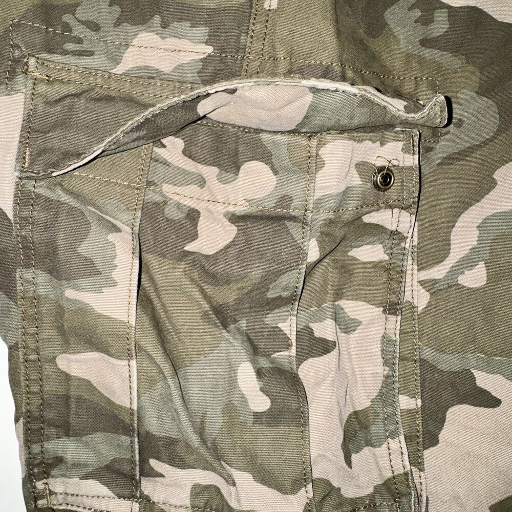 Gap Built Out Cargo Pants Men 34x32 Green Camo Utility Straight Leg Grunge 2016 - Picture 12 of 14